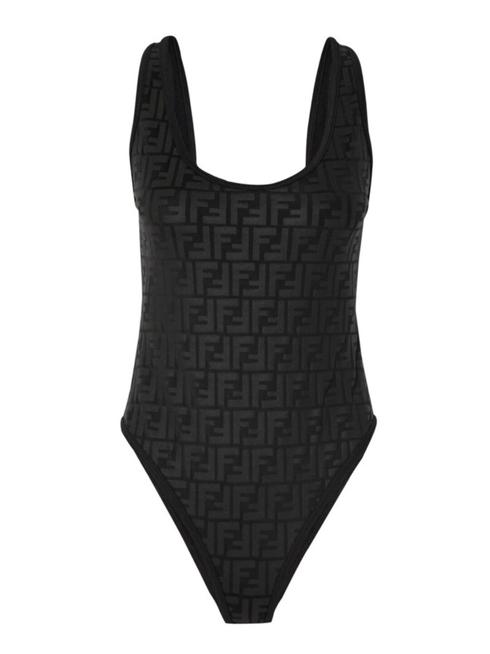 FF logo embossed one piece swimsuit bodysuit